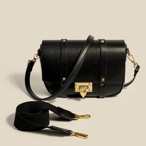 法國高級感寬帶金扣包-DoubleBear