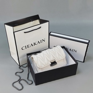 小眾設計鏈條皺褶包-DoubleBear