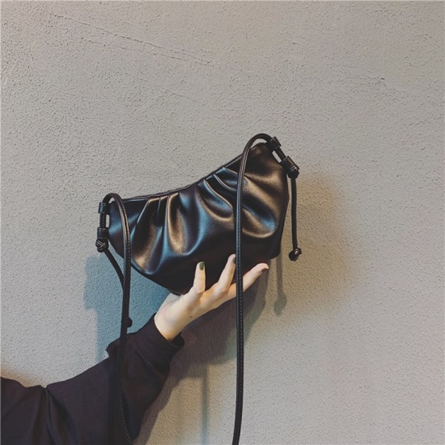 雲朵皮質皺摺氣質包包-DoubleBear