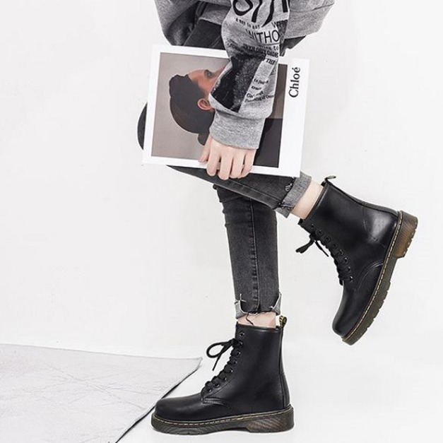 英倫風基本款帥氣馬汀靴-DoubleBear