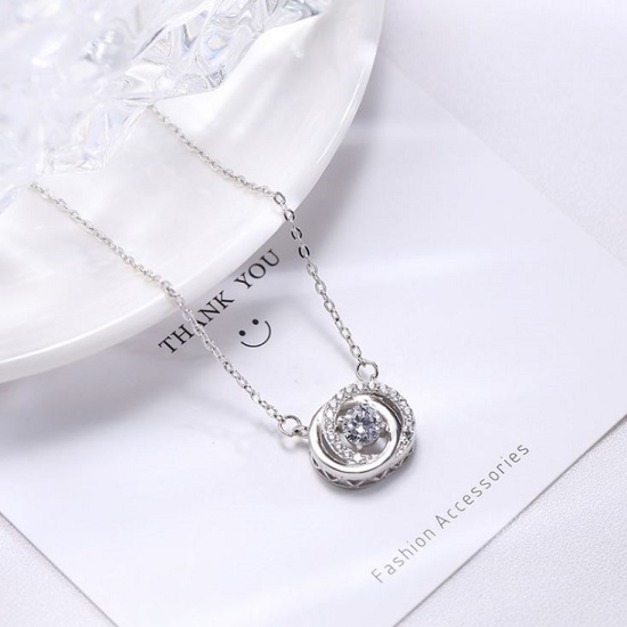 無盡的愛S925純銀項鍊-DoubleBear