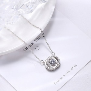 無盡的愛S925純銀項鍊-DoubleBear