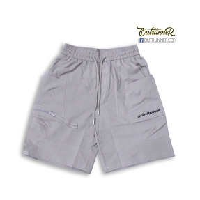 OR6603_口袋不對襯五分繡花工裝短褲