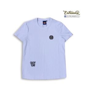 812502_OR笑臉植絨發泡冰感短TEE