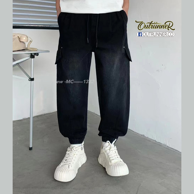 MC-1332_微寬鬆工裝縮口長褲