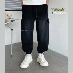 MC-1332_微寬鬆工裝縮口長褲