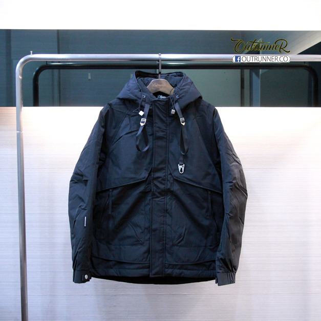 24347_織帶造型防風防潑水羽絨外套