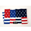 造型純棉止滑中統童襪-美式國旗