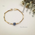 F62 方塊青金石黃銅手鍊_1