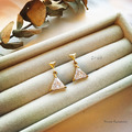 D140 三角鋯石搖擺耳環_3