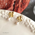 D171 海芋珍珠耳環_2