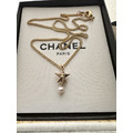 CHANEL 立體星芒雙面CC LOGO墜飾 客訂項鍊