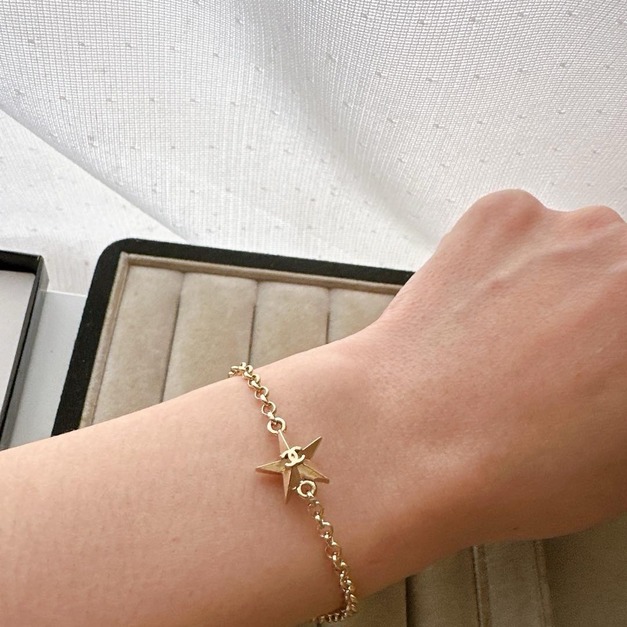 立體星芒雙面CC LOGO 手鍊