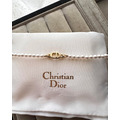 Christian Dior 金色CD logo墜 改造珍珠手鍊_2