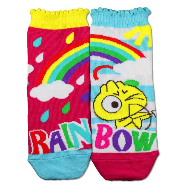 【英文學習兒童襪】英文單字組合字 | 結合遊戲學習兒童襪 | 柑仔家族 | 彩虹 Rainbow