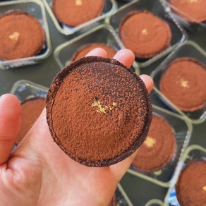 干邑酒香生巧克力塔-法芙娜黑巧克力