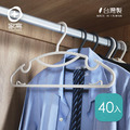【+O家窩】MIT 佐伊多功能薄型防滑無痕衣架-40入(買就送-清潔組)_2