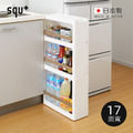 【日本squ+】Storanti日製17面寬開放式隙縫收納櫃附輪(1M+1L+1LL)