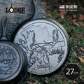 【美國LODGE】野生動物系列 美國製鑄鐵露營煎餅鍋(駝鹿)-27cm_1