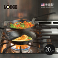 【美國LODGE】美國製高碳鋼長柄平底煎鍋-20cm
