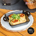 【美國LODGE】美國製方形耐鏽鑄鐵煎烤盤-300ml