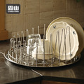 【日本霜山】304不鏽鋼圓形杯架/碗盤瀝水架(附筷筒)_1