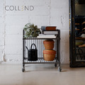 【日本COLLEND】WIRE 鋼製單層置物架(附輪)-DIY_2