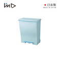 【日本岩谷Iwatani】曲線寬型可分類腳踏垃圾桶(附輪)-39L_1