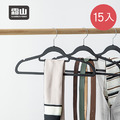 【日本霜山】多功能橡膠止滑衣架-15入-多色可選_2