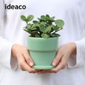 【日本ideaco】復古風奶玉植栽盆器(直徑9cm)-小-多色可選_2