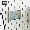 【日本霜山】簡約風磁吸式溫溼度電子鐘-多色可選_4