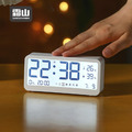 【日本霜山】多功能桌上型溫溼度電子鐘 (貪睡鬧鐘/夜光鬧鐘)-多色可選_4