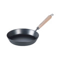 【日本霜山】日本製木柄窒化鐵煎鍋/平底鍋(IH爐可用)-26cm_1