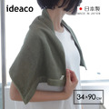 【日本ideaco】日製薄型快乾吸水毛巾-34x90cm-多色可選