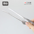 【日本霜山】日本製304不鏽鋼細嘴烤肉夾-24cm_2
