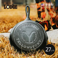 【美國LODGE】黃石公園系列 美國製圓形鑄鐵平底煎鍋/烤盤-27cm(Authentic Y)_4