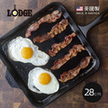 【美國LODGE】美國製方形鑄鐵平底淺型煎餅鍋-28cm