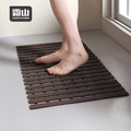 【日本霜山】折疊式PVC浴室防滑排水墊/止滑墊(67x43cm)-多色可選_2