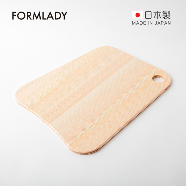 【日本FORMLADY】小泉誠 ambai X 土佐龍日製四萬十檜木砧板-梯形M