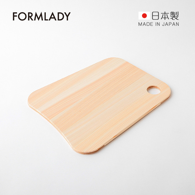 【日本FORMLADY】小泉誠 ambai X 土佐龍日製四萬十檜木砧板-梯形S