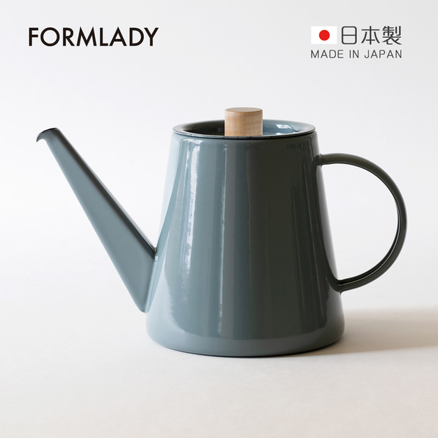 【日本FORMLADY】小泉誠 kaico日製琺瑯細口手沖壺-1.3L-多色可選