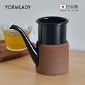 【日本FORMLADY】cupPot日製琺瑯無柄手沖壺(附隔熱套)-400ml-多色可選_3