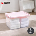 【日本天馬】粉彩調色盤系列掀蓋收納箱(L)-45L-4入-多色可選_5