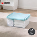【日本天馬】粉彩調色盤系列掀蓋收納箱(M)-23L-5入-多色可選_10