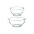 【日本霜山】耐熱玻璃調理碗/沙拉碗二件組(490ml+880ml)_1