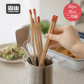 【日本霜山】日式和風木製料理長筷2件組_3