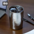 【日本霜山】純鈦雙層保溫保冷杯/水杯/茶杯-305ml