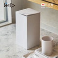 【日本岩谷Iwatani】RETTO 日製極簡角落掀蓋垃圾桶-多色可選