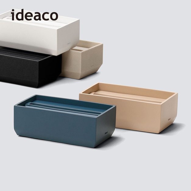 預購【日本ideaco】下降式沉蓋磨石面紙盒(台灣限定版)