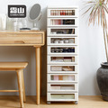 【日本霜山】簡約風B4十層抽屜文件收納櫃(附輪)